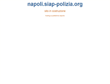 Tablet Screenshot of napoli.siap-polizia.org