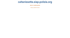 Desktop Screenshot of caltanissetta.siap-polizia.org